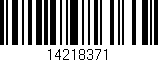 Código de barras (EAN, GTIN, SKU, ISBN): '14218371'