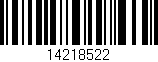 Código de barras (EAN, GTIN, SKU, ISBN): '14218522'