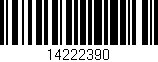 Código de barras (EAN, GTIN, SKU, ISBN): '14222390'