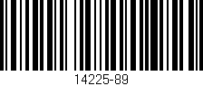 Código de barras (EAN, GTIN, SKU, ISBN): '14225-89'