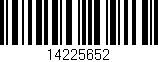 Código de barras (EAN, GTIN, SKU, ISBN): '14225652'