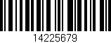 Código de barras (EAN, GTIN, SKU, ISBN): '14225679'
