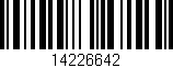 Código de barras (EAN, GTIN, SKU, ISBN): '14226642'