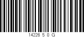 Código de barras (EAN, GTIN, SKU, ISBN): '14226_5_0_G'