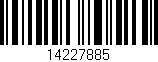 Código de barras (EAN, GTIN, SKU, ISBN): '14227885'