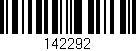 Código de barras (EAN, GTIN, SKU, ISBN): '142292'