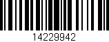 Código de barras (EAN, GTIN, SKU, ISBN): '14229942'