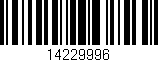 Código de barras (EAN, GTIN, SKU, ISBN): '14229996'