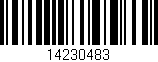 Código de barras (EAN, GTIN, SKU, ISBN): '14230483'
