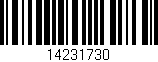 Código de barras (EAN, GTIN, SKU, ISBN): '14231730'