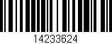 Código de barras (EAN, GTIN, SKU, ISBN): '14233624'