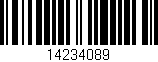 Código de barras (EAN, GTIN, SKU, ISBN): '14234089'