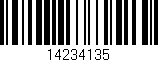 Código de barras (EAN, GTIN, SKU, ISBN): '14234135'