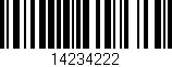 Código de barras (EAN, GTIN, SKU, ISBN): '14234222'