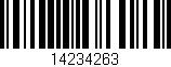 Código de barras (EAN, GTIN, SKU, ISBN): '14234263'