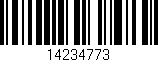 Código de barras (EAN, GTIN, SKU, ISBN): '14234773'