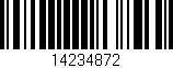 Código de barras (EAN, GTIN, SKU, ISBN): '14234872'