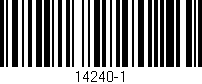 Código de barras (EAN, GTIN, SKU, ISBN): '14240-1'