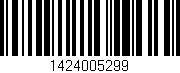 Código de barras (EAN, GTIN, SKU, ISBN): '1424005299'