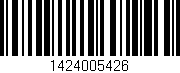 Código de barras (EAN, GTIN, SKU, ISBN): '1424005426'