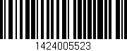 Código de barras (EAN, GTIN, SKU, ISBN): '1424005523'