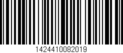 Código de barras (EAN, GTIN, SKU, ISBN): '1424410082019'