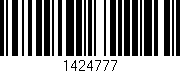Código de barras (EAN, GTIN, SKU, ISBN): '1424777'