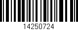 Código de barras (EAN, GTIN, SKU, ISBN): '14250724'