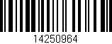 Código de barras (EAN, GTIN, SKU, ISBN): '14250964'