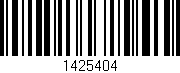 Código de barras (EAN, GTIN, SKU, ISBN): '1425404'