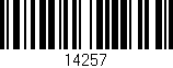 Código de barras (EAN, GTIN, SKU, ISBN): '14257'