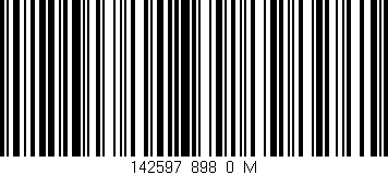 Código de barras (EAN, GTIN, SKU, ISBN): '142597_898_0_M'