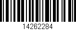 Código de barras (EAN, GTIN, SKU, ISBN): '14262284'