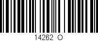 Código de barras (EAN, GTIN, SKU, ISBN): '14262_O'