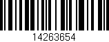 Código de barras (EAN, GTIN, SKU, ISBN): '14263654'