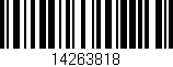 Código de barras (EAN, GTIN, SKU, ISBN): '14263818'