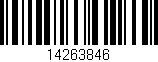Código de barras (EAN, GTIN, SKU, ISBN): '14263846'