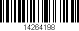 Código de barras (EAN, GTIN, SKU, ISBN): '14264198'