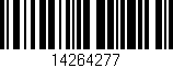 Código de barras (EAN, GTIN, SKU, ISBN): '14264277'