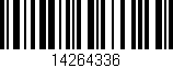 Código de barras (EAN, GTIN, SKU, ISBN): '14264336'