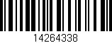 Código de barras (EAN, GTIN, SKU, ISBN): '14264338'