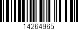 Código de barras (EAN, GTIN, SKU, ISBN): '14264965'