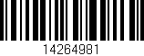Código de barras (EAN, GTIN, SKU, ISBN): '14264981'