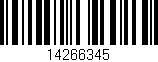 Código de barras (EAN, GTIN, SKU, ISBN): '14266345'