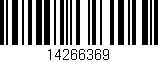 Código de barras (EAN, GTIN, SKU, ISBN): '14266369'