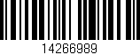 Código de barras (EAN, GTIN, SKU, ISBN): '14266989'