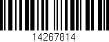 Código de barras (EAN, GTIN, SKU, ISBN): '14267814'