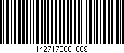 Código de barras (EAN, GTIN, SKU, ISBN): '1427170001009'