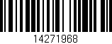 Código de barras (EAN, GTIN, SKU, ISBN): '14271968'