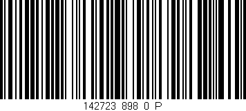 Código de barras (EAN, GTIN, SKU, ISBN): '142723_898_0_P'